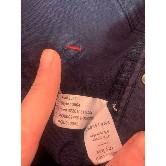 Marine Layer Men's Corduroy Pants - Navy Blue - Picture 6 of 6